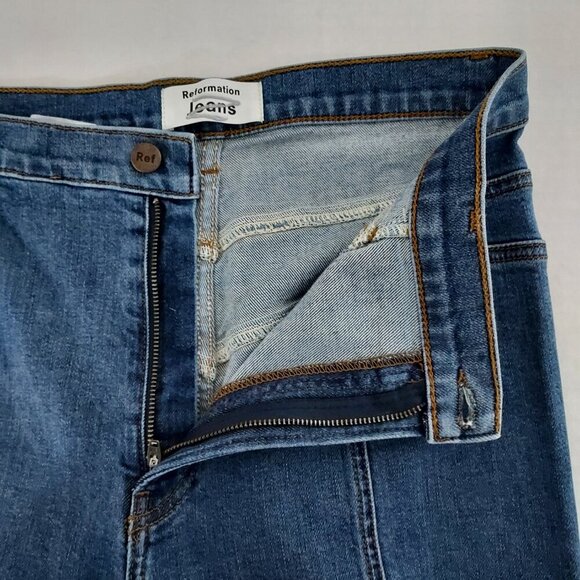Reformation High Rise Suzie Jeans in Rhine Wash Size 29 - Picture 11 of 11